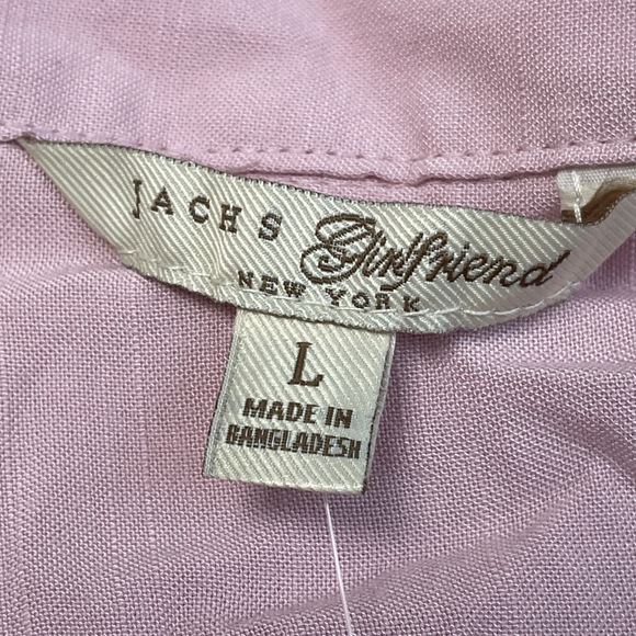Jachs Girlfriend Women's L Blouse Pink Rayon H0029 - Picture 2 of 7